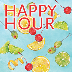 Happy Hour logo | Roaring Brook Art | Licensed Art & Design